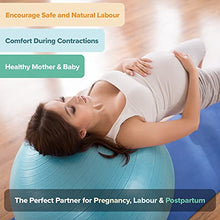 Load image into Gallery viewer, BABYGO® Birthing Ball For Pregnancy Maternity Labour & Yoga + Our 100 Page Pregnancy Book, Exercise, Birth & Recovery Plan, Anti-Burst Eco Friendly Material 65cm Includes Pump