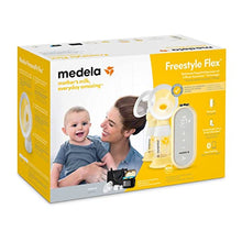 Load image into Gallery viewer, Medela Freestyle Flex Double Electric Breast Pump - Compact Swiss design with USB on-the-go charging port, featuring Medela PersonalFit Flex shields, sync with the MyMedela app