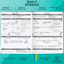 Load image into Gallery viewer, Clever Fox Planner Daily PRO - Daily Life Planner and Gratitude Journal to Increase Productivity, Time Management and Hit Your Goals, Undated, A4 Size - 21.5x28cm, Lasts 3 Months (Turquoise)