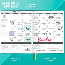 Load image into Gallery viewer, Clever Fox Planner Daily PRO - Daily Life Planner and Gratitude Journal to Increase Productivity, Time Management and Hit Your Goals, Undated, A4 Size - 21.5x28cm, Lasts 3 Months (Turquoise)