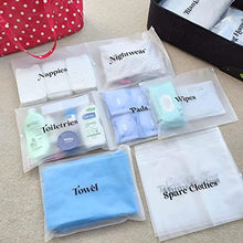Load image into Gallery viewer, 17x Baby Hospital Maternity Organiser Bags Essentials | Baby Shower | Mum to Be | Labor & Delivery Bag Labels