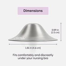 Load image into Gallery viewer, Bamibi Silver Nipple Shields for Nursing Newborn, 999 Silver Nursing Cups, Nickel Free, Soothe and Protect your Nursing Nipples
