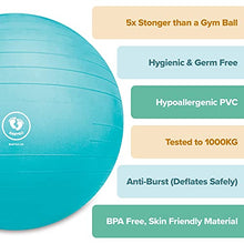 Load image into Gallery viewer, BABYGO® Birthing Ball For Pregnancy Maternity Labour &amp; Yoga + Our 100 Page Pregnancy Book, Exercise, Birth &amp; Recovery Plan, Anti-Burst Eco Friendly Material 65cm Includes Pump
