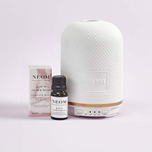 Load image into Gallery viewer, NEOM – Wellbeing Pod Essential Oil Diffuser &amp; Complete Bliss Oil Blend (10ml) Ultrasonic Aroma with Ceramic Cover, LED Light &amp; Timer
