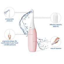 Load image into Gallery viewer, Peri Bottle for Postpartum Care I The Original HAPPYPO Portable Bidet (Color: Rosé) with Cap and Travel Bag for Travel l The Easy-Bidet 2.0 Replaces Wet Wipes and Shower Toilet
