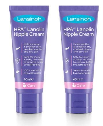 Lansinoh HPA Lanolin Nipple Cream 40ml (Pack of 2)